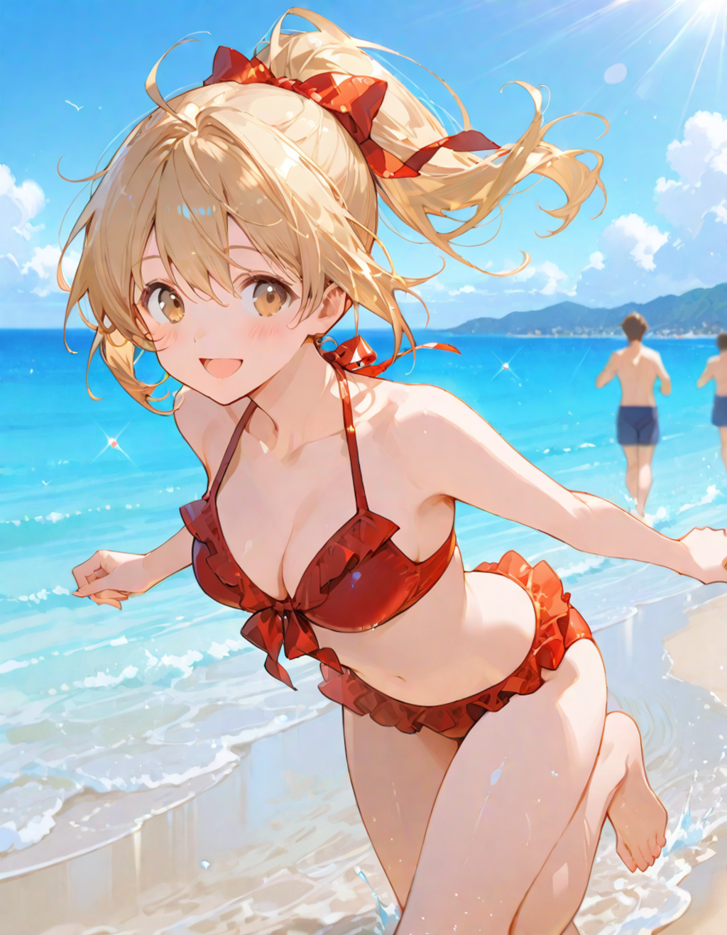 浴衣と水着