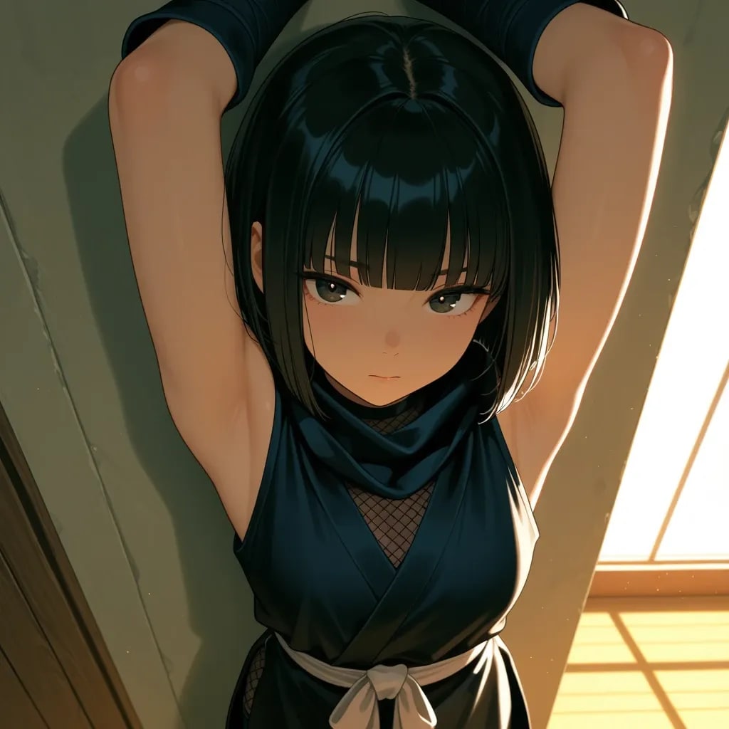 くノ一の腋をチェック！