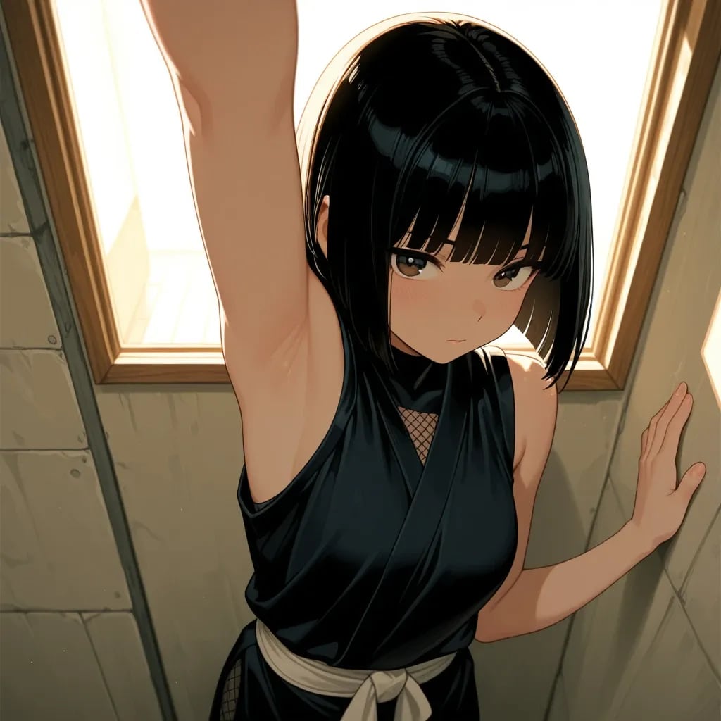 くノ一の腋をチェック！