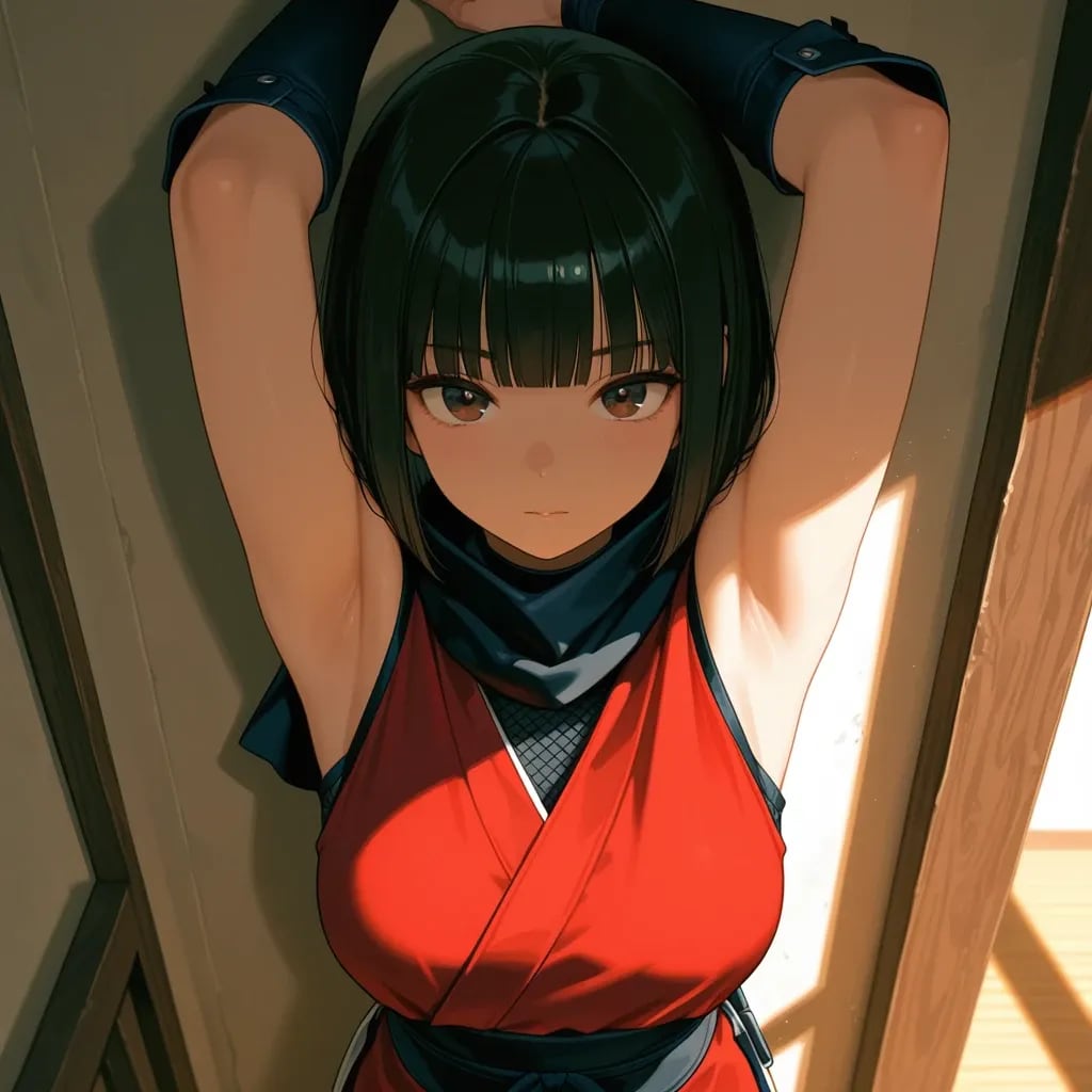 くノ一の腋をチェック！