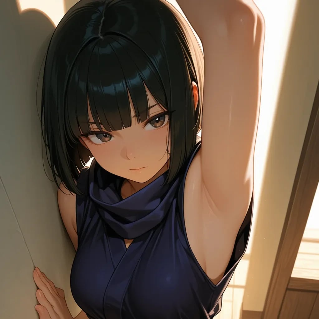 くノ一の腋をチェック！