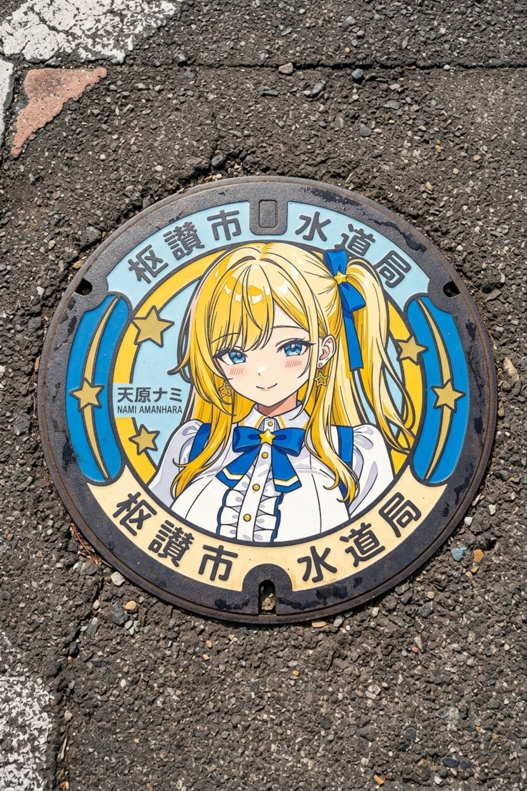 ナミちゃんのマンホールの蓋
