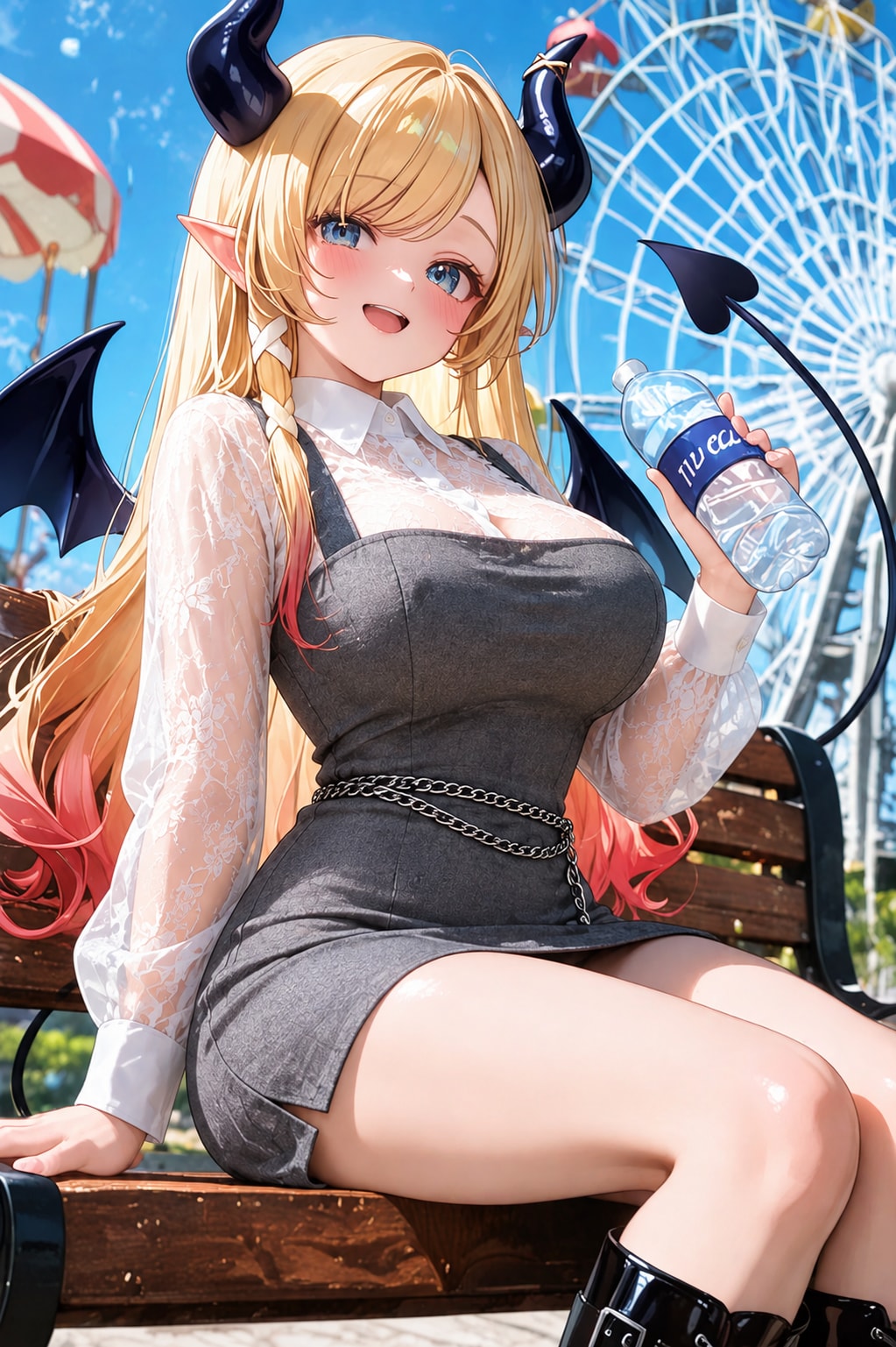ちょこせんで遊園地コーデ