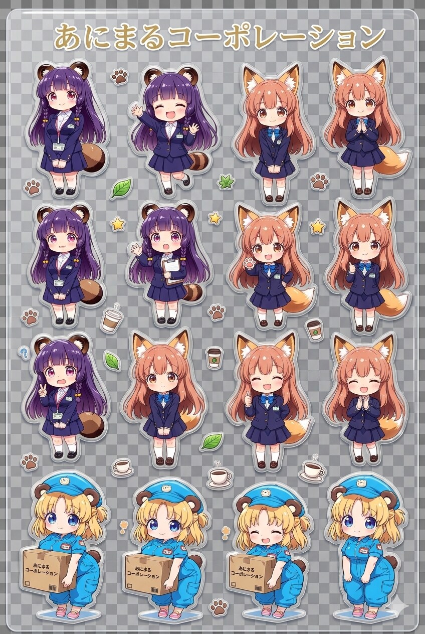 あにまるコーポレーションシール3