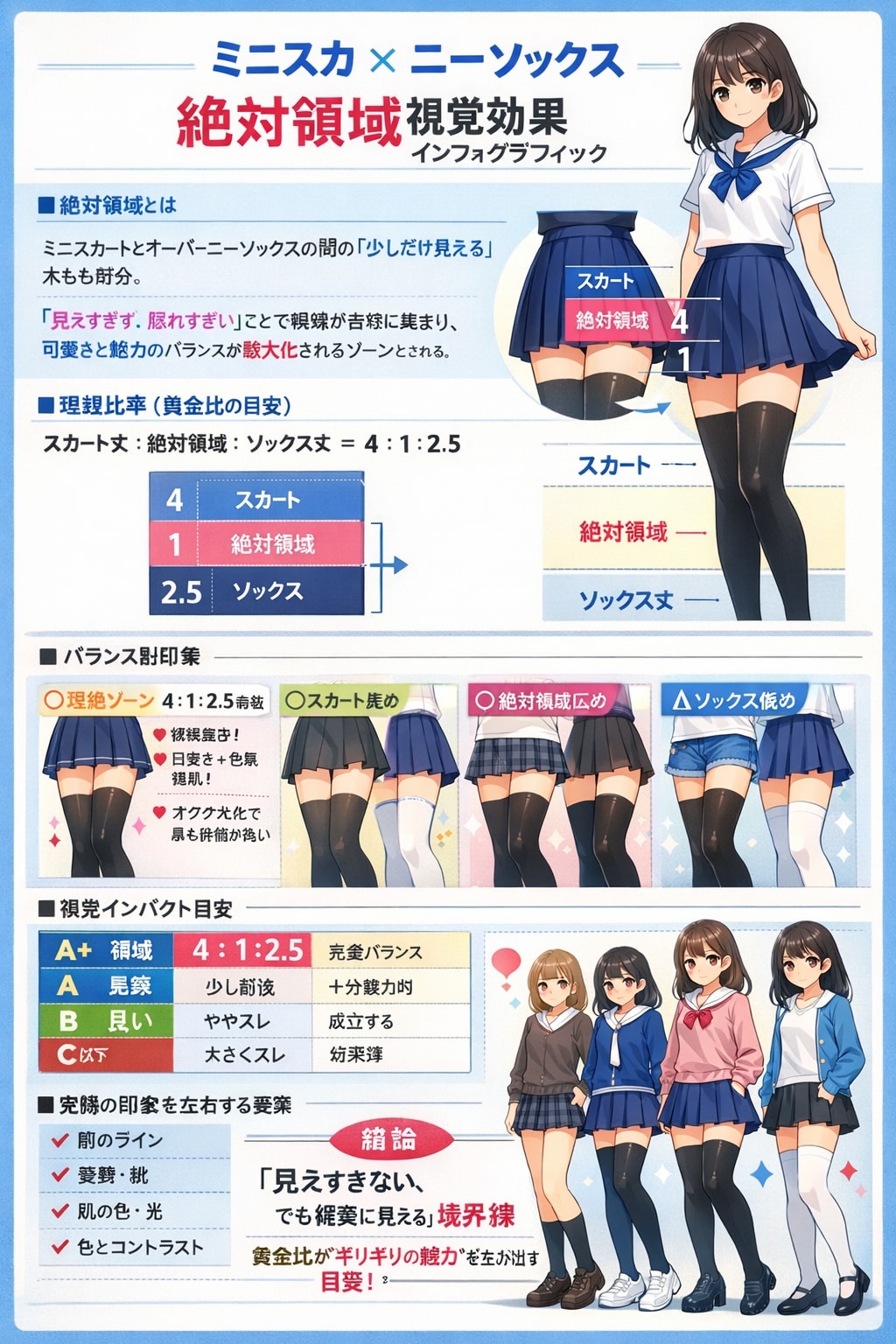 絶対領域の黄金比の考察