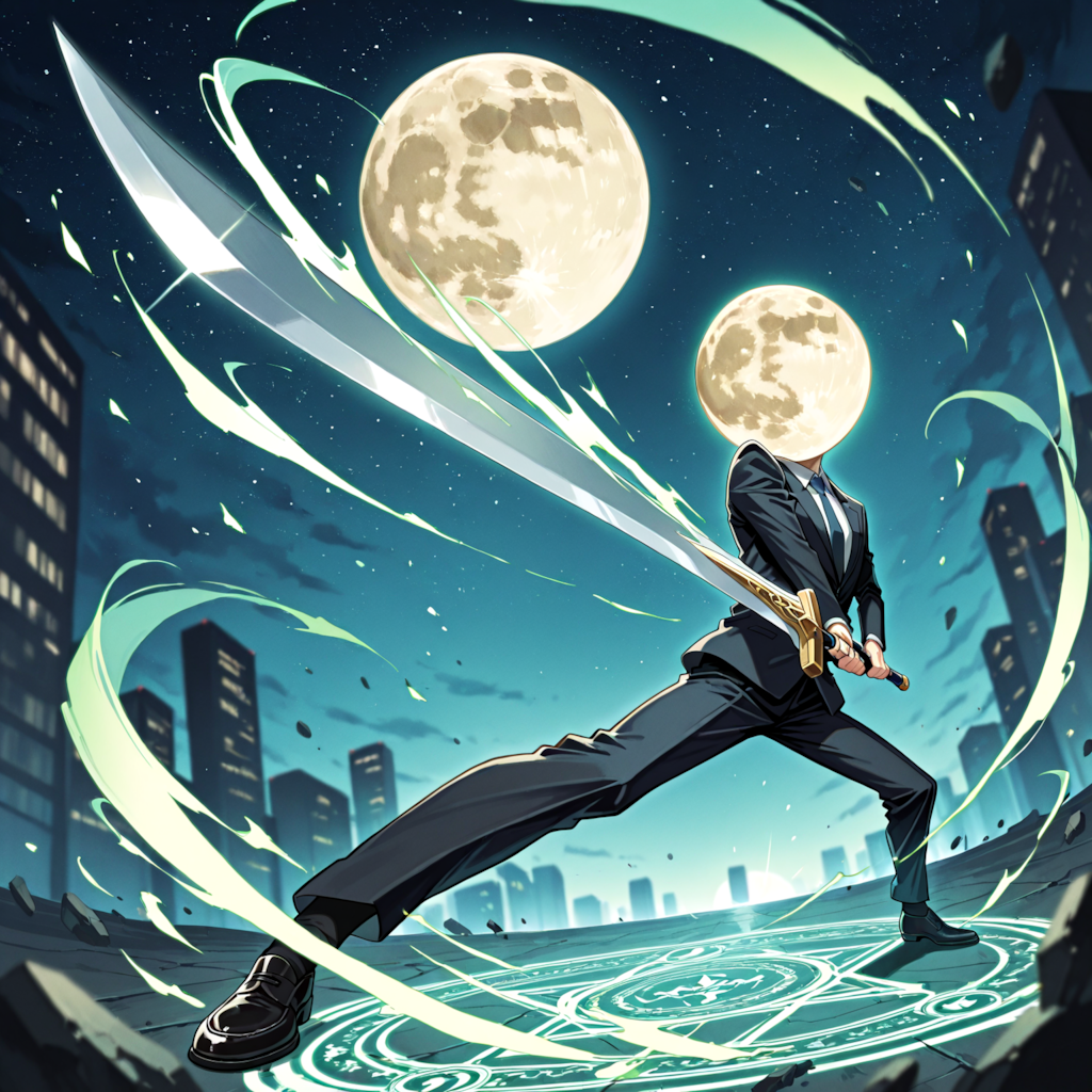 マンデーマンの愛剣「ムーンライトソード」