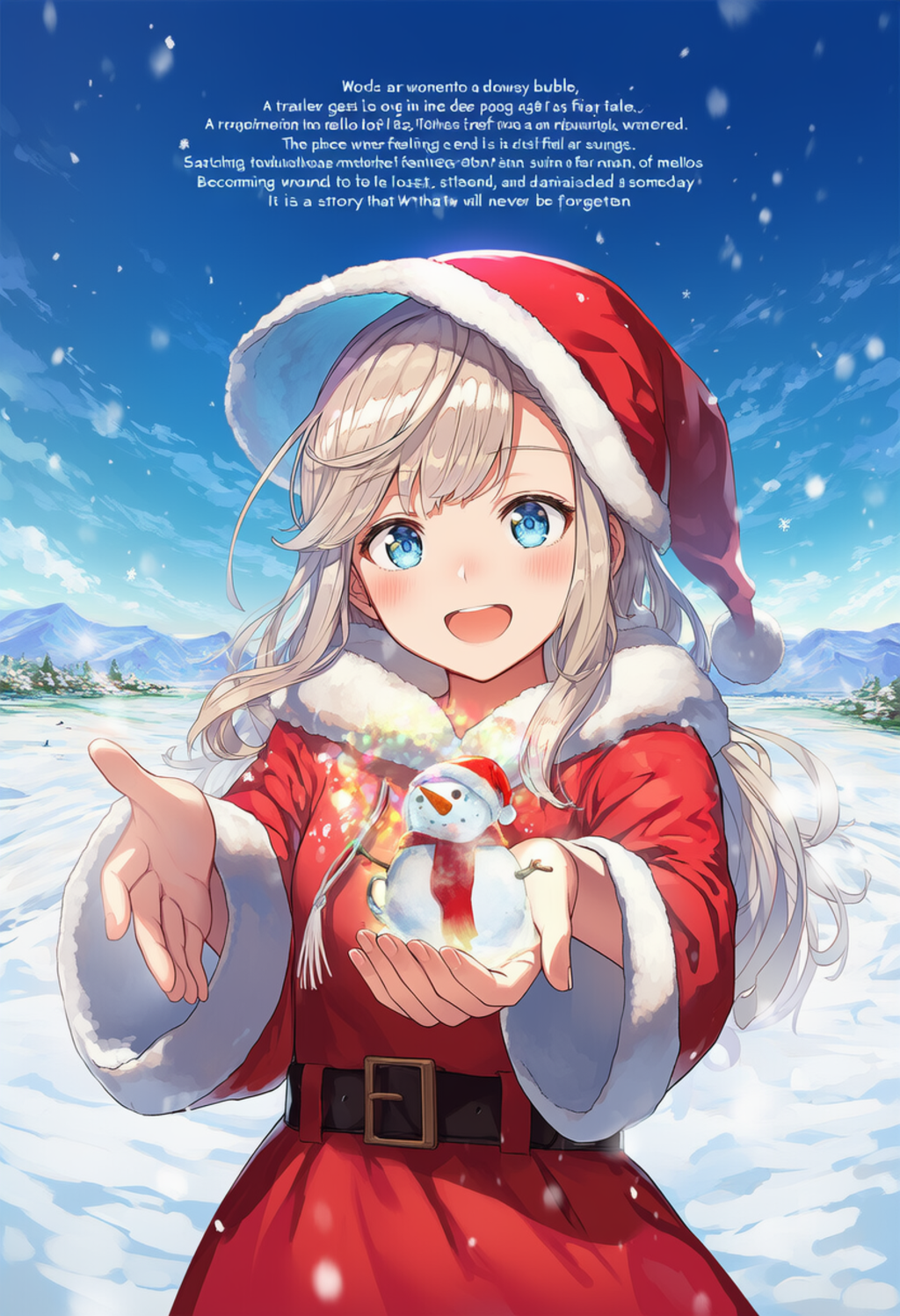 サンタ服の少女