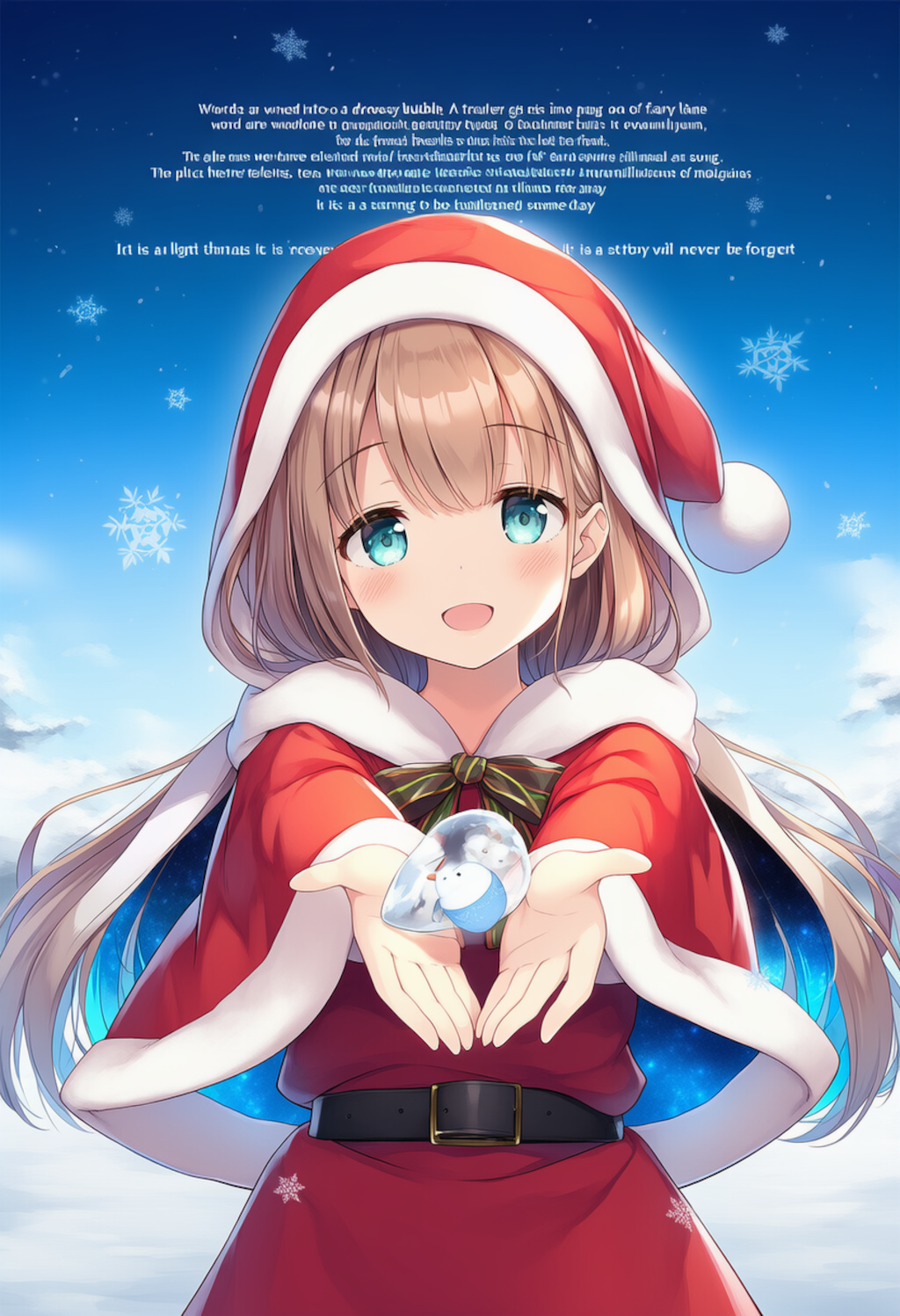 サンタ服の少女