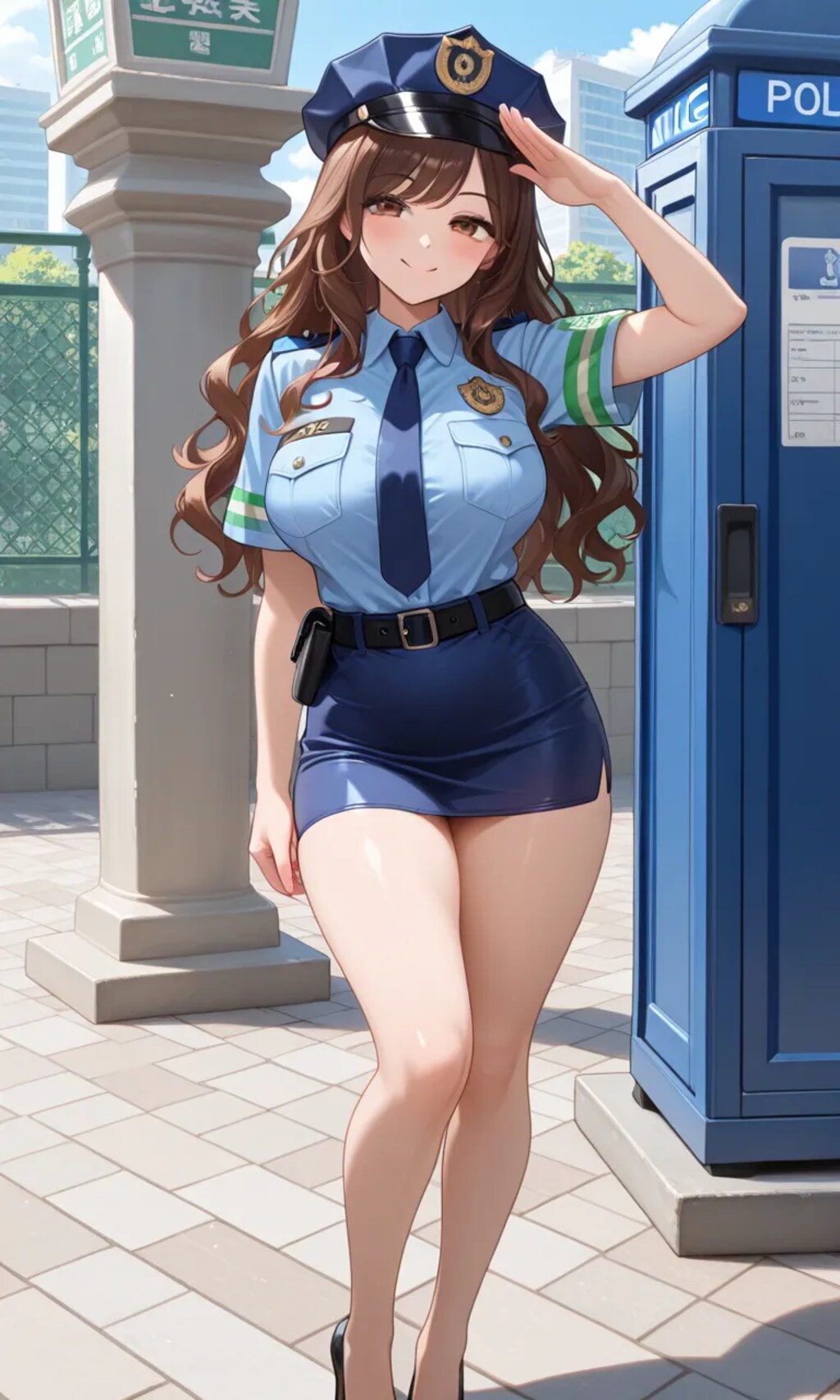 うちの子　震堂千秋　婦警さん