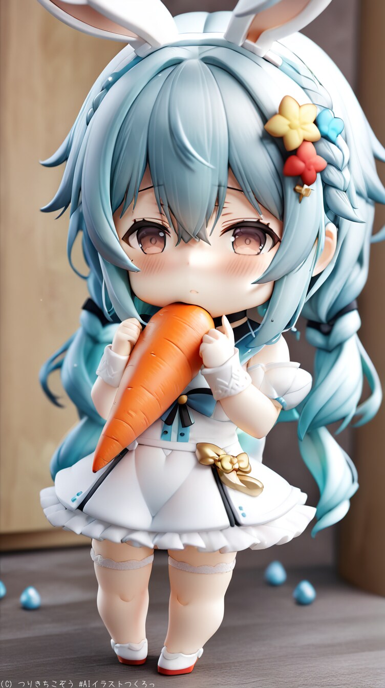 ニンジン大好き、うさぎっ娘 | の人気AIイラスト・グラビア