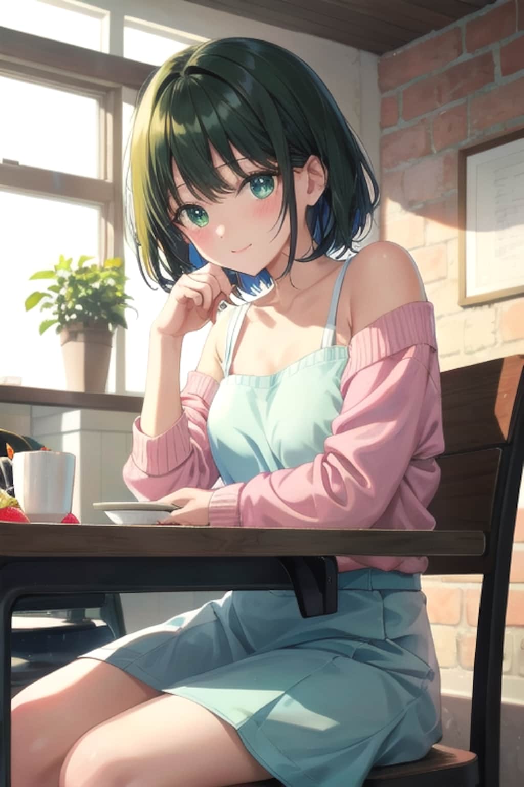 うちの子009「カフェでのひととき」