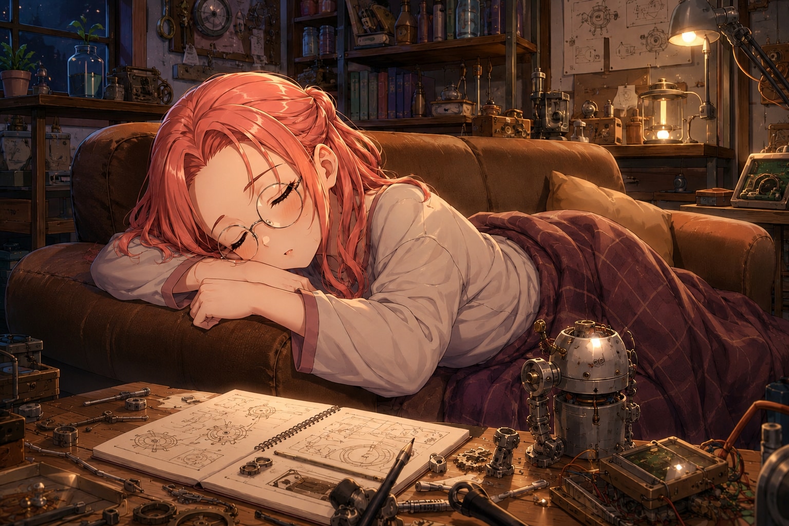 夢の中でも発明中。 | の人気AIイラスト・グラビア