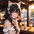 バーで猫耳さんと出会った 2枚目