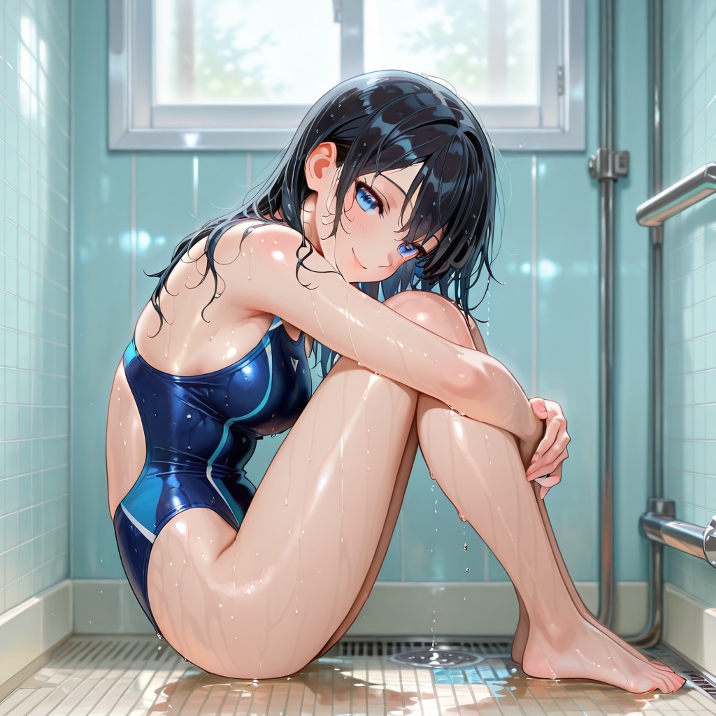 ひと泳ぎした💦
