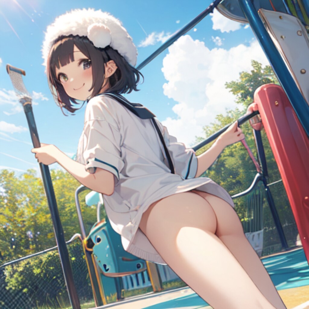 公園にて