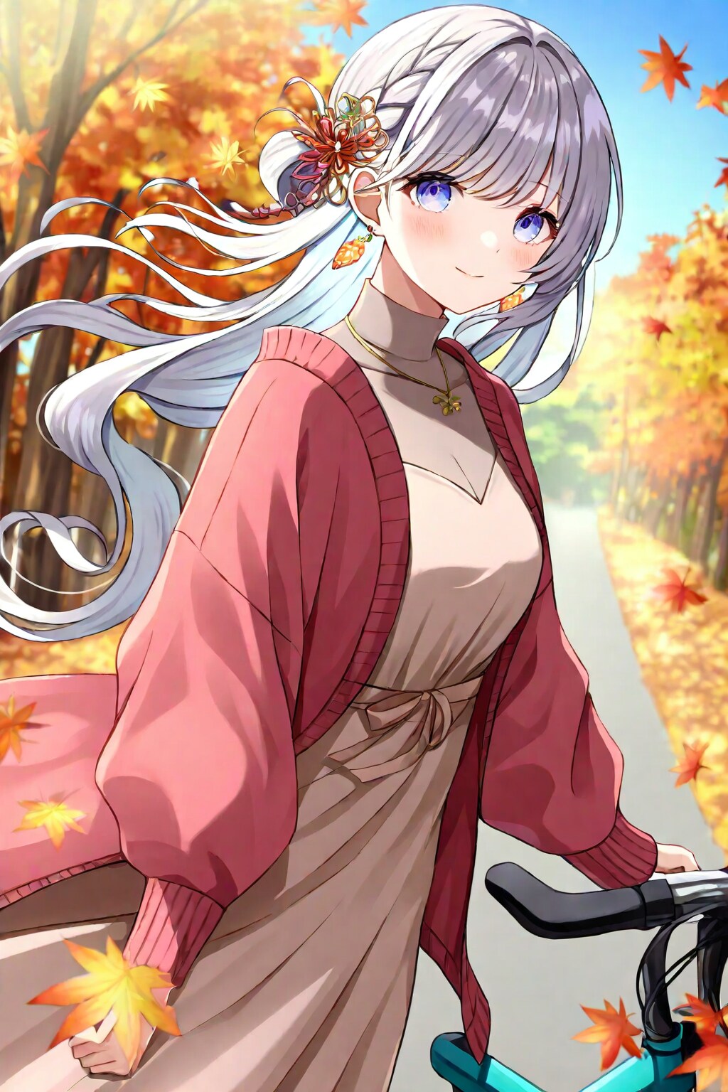 銀髪ロングで和装の美女 | の人気AIイラスト・グラビア