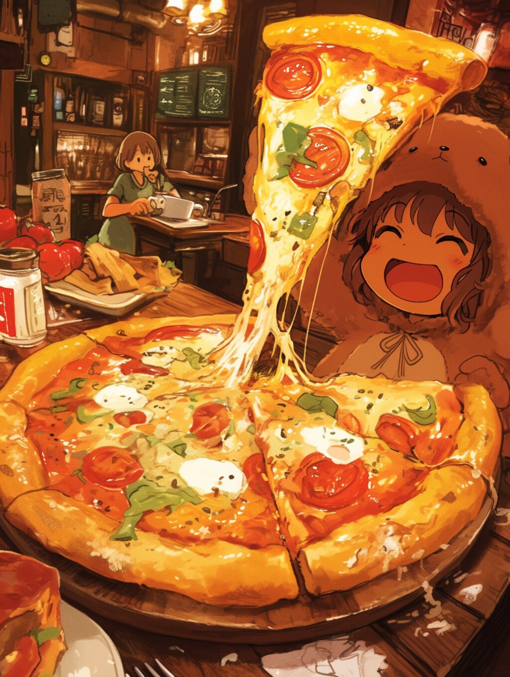 くま娘✖︎ピザ🍕🐾