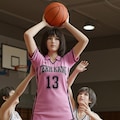 女バスのジャンプシュート355 10枚目