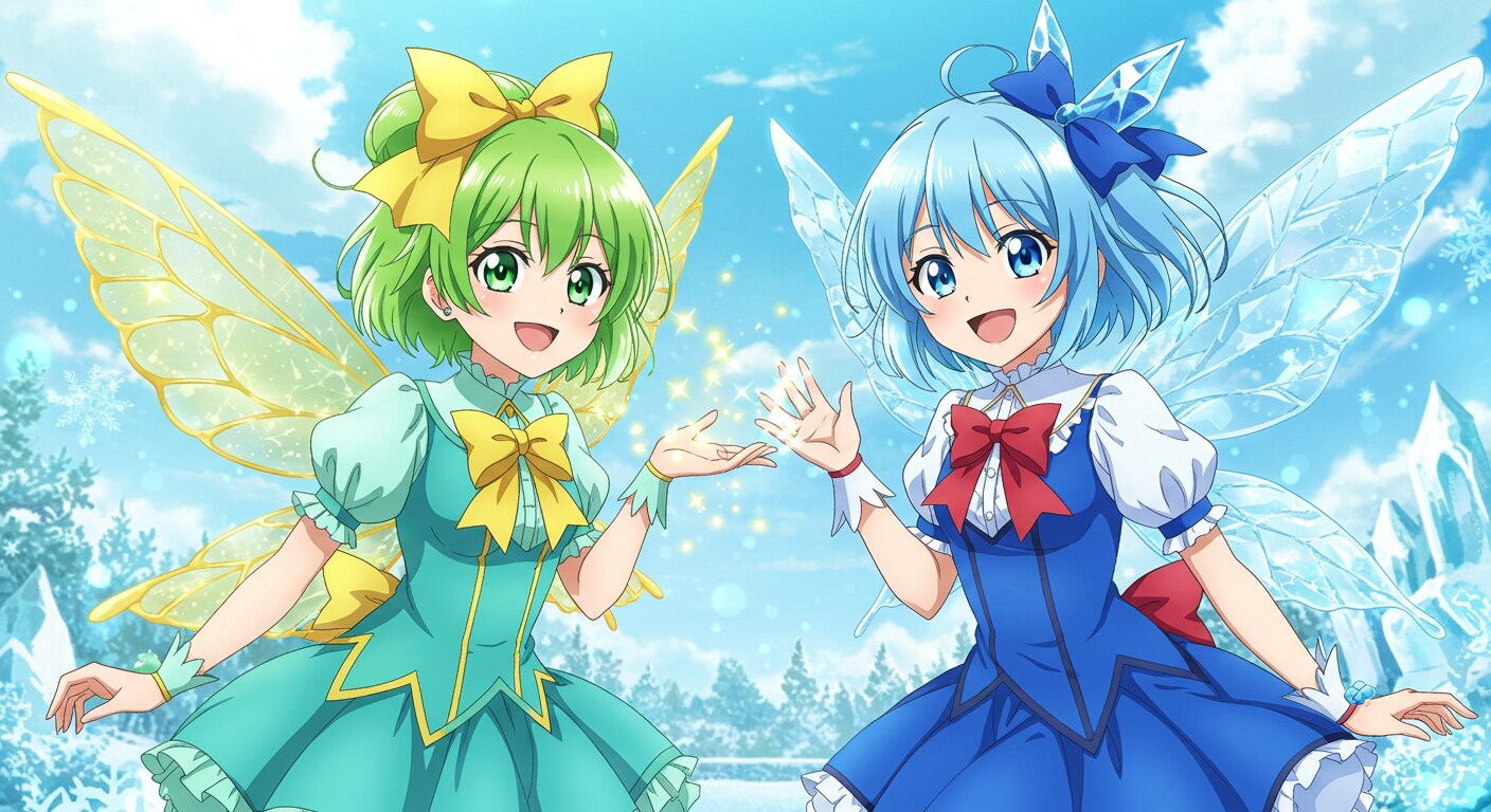 大妖精とチルノ | の人気AIイラスト・グラビア