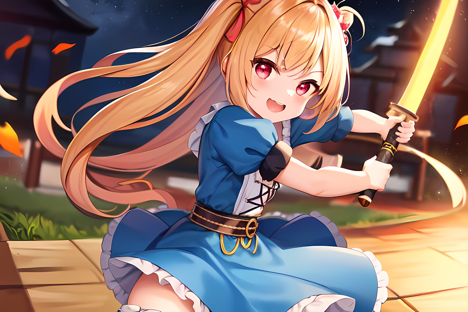Two-handed blade maiden