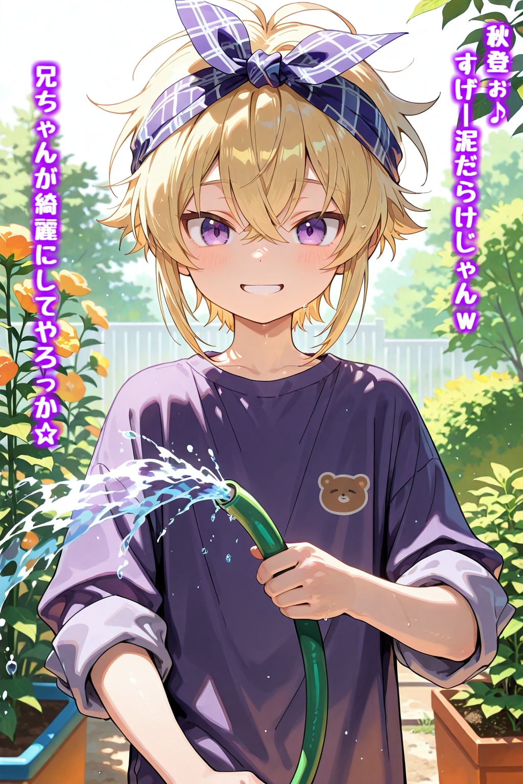 ✨🪴 兎河４姉兄妹弟と姫宮兄妹のガーデニング 🌼✨