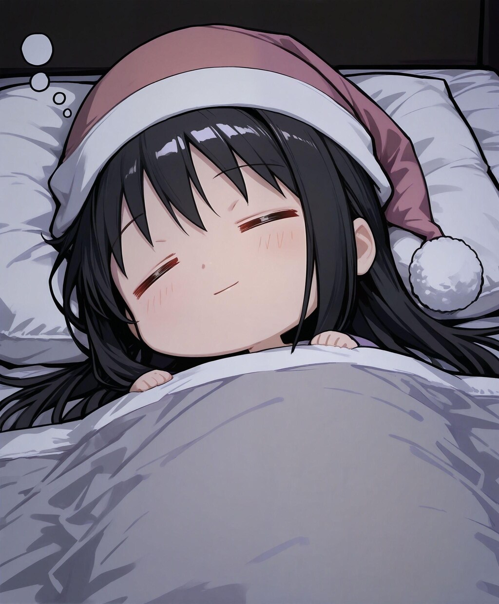 寝てるほむほむ