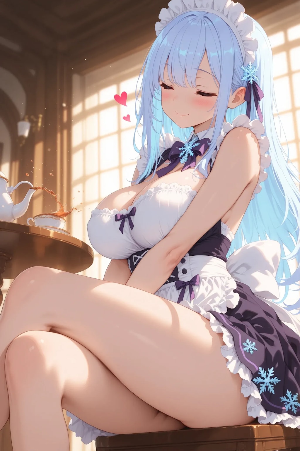 休憩中のスーパーメイド☕💓