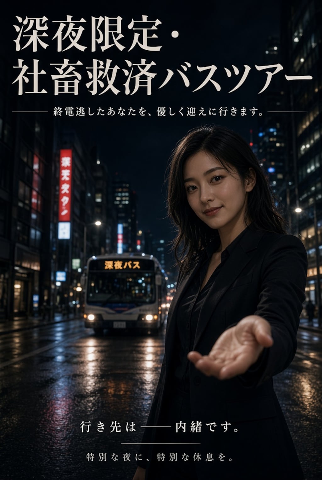 深夜限定・社畜救済バスツアー