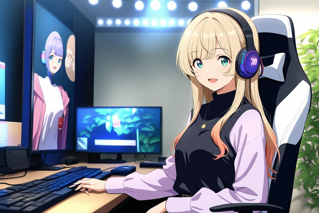 ライブ配信女性