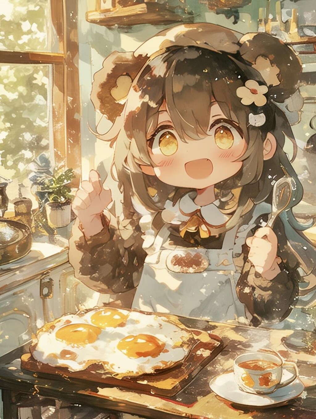 くま娘の卵パーティー🥚🐾