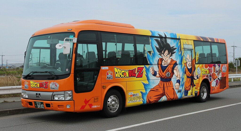ドラゴンボール柄　観光バス　　リメイク版