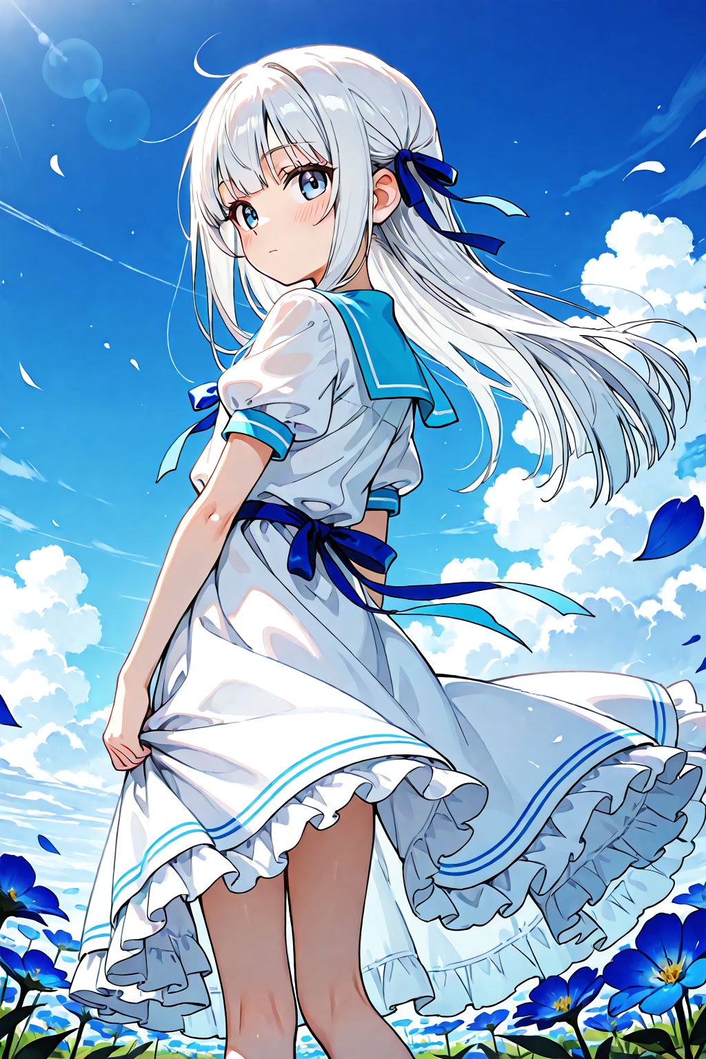 青空に舞うネギマ