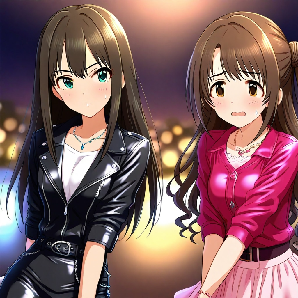 レザー着用の卯月としぶりん