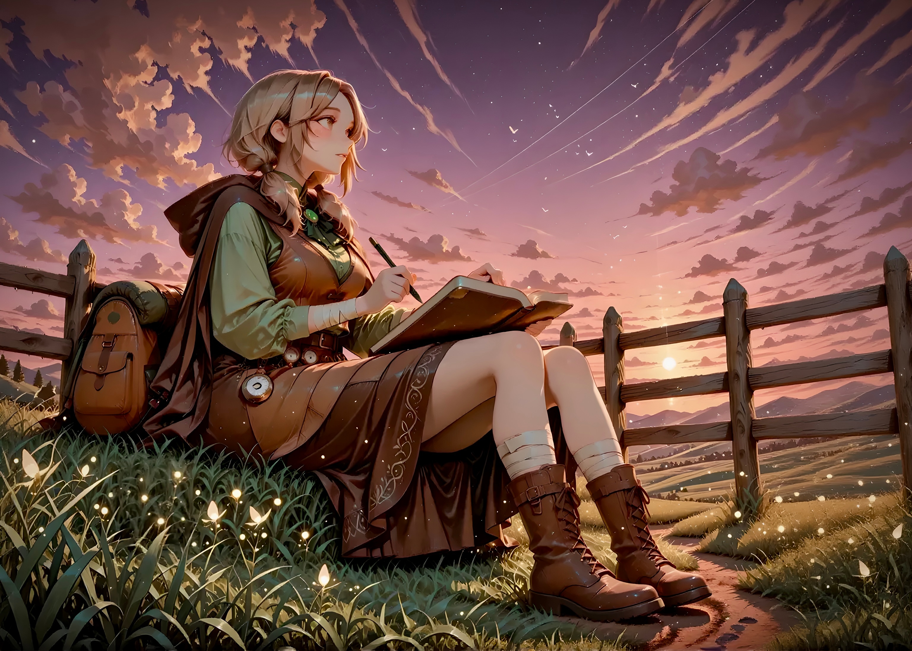 描き続ける世界と、戻れない場所。 | の人気AIイラスト・グラビア