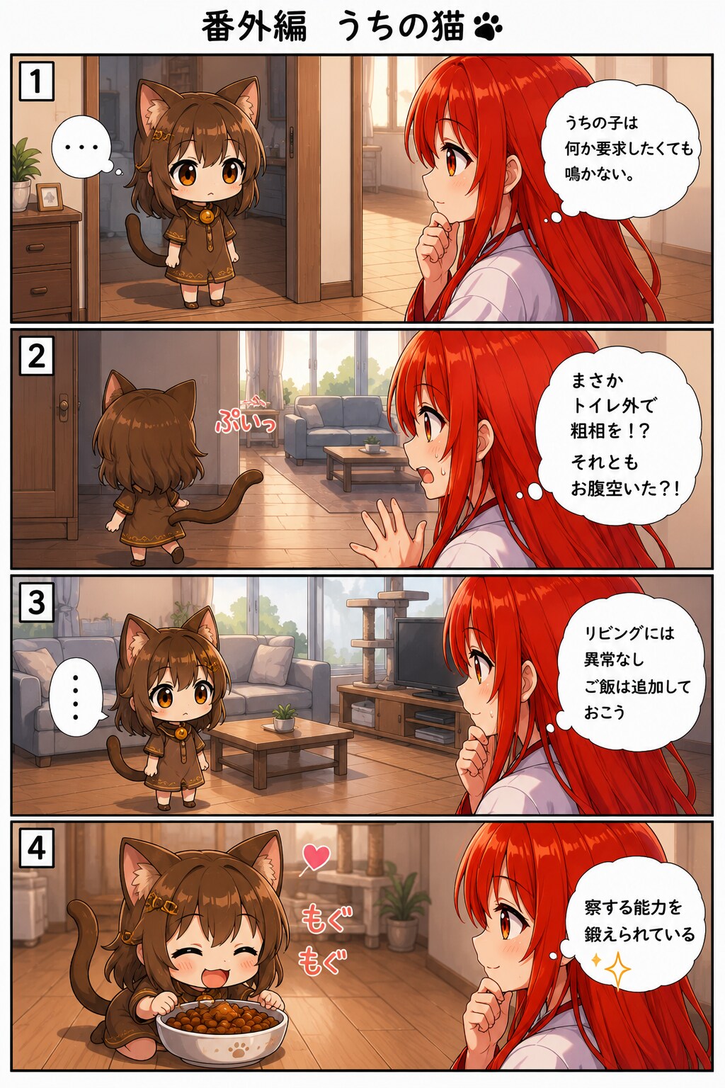 うちの猫は無口