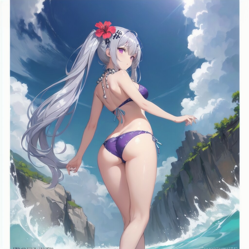 銀髪ツインテちゃん夏の思い出