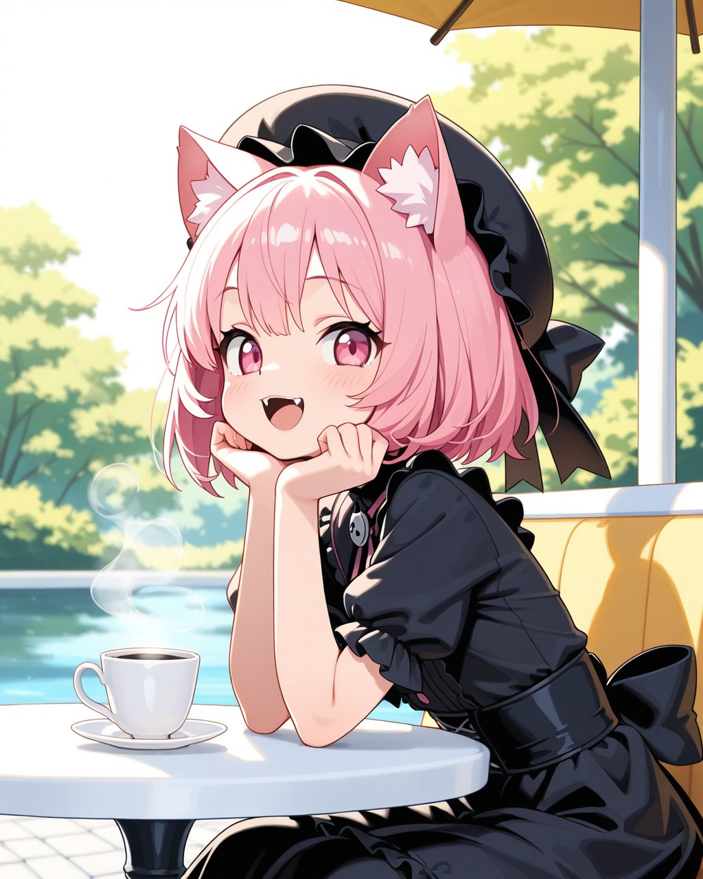 ゴシックねこのお茶会♡