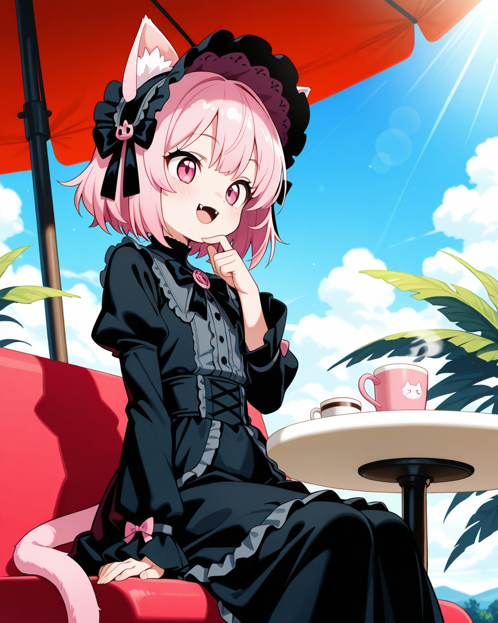 ゴシックねこのお茶会♡