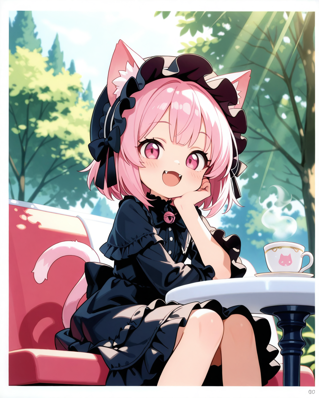 ゴシックねこのお茶会♡