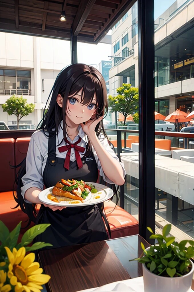 お食事をお持ちいたしました。