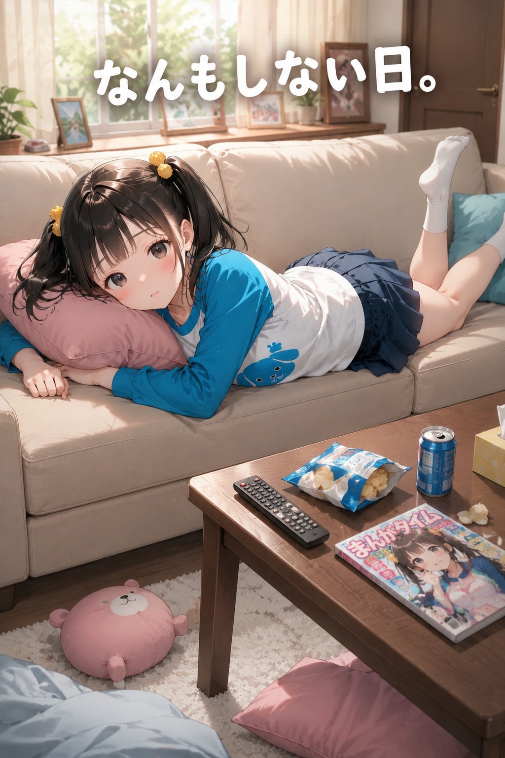 おはよ〜、今日はなんもしない日だよ〜 | の人気AIイラスト・グラビア