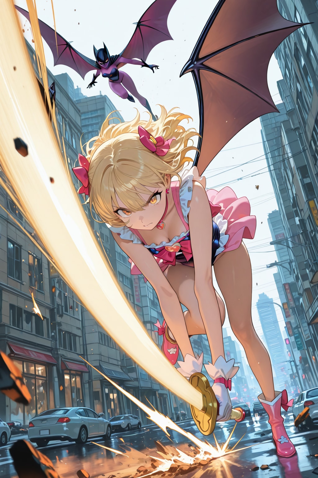 バトル魔法少女（大人）VS蝙蝠女？まだ色々おかしい……