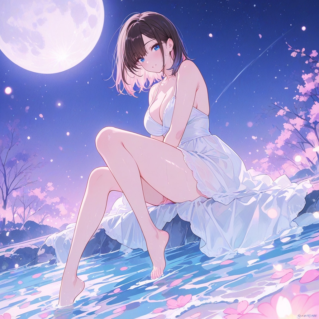 蛍と月と乙女と