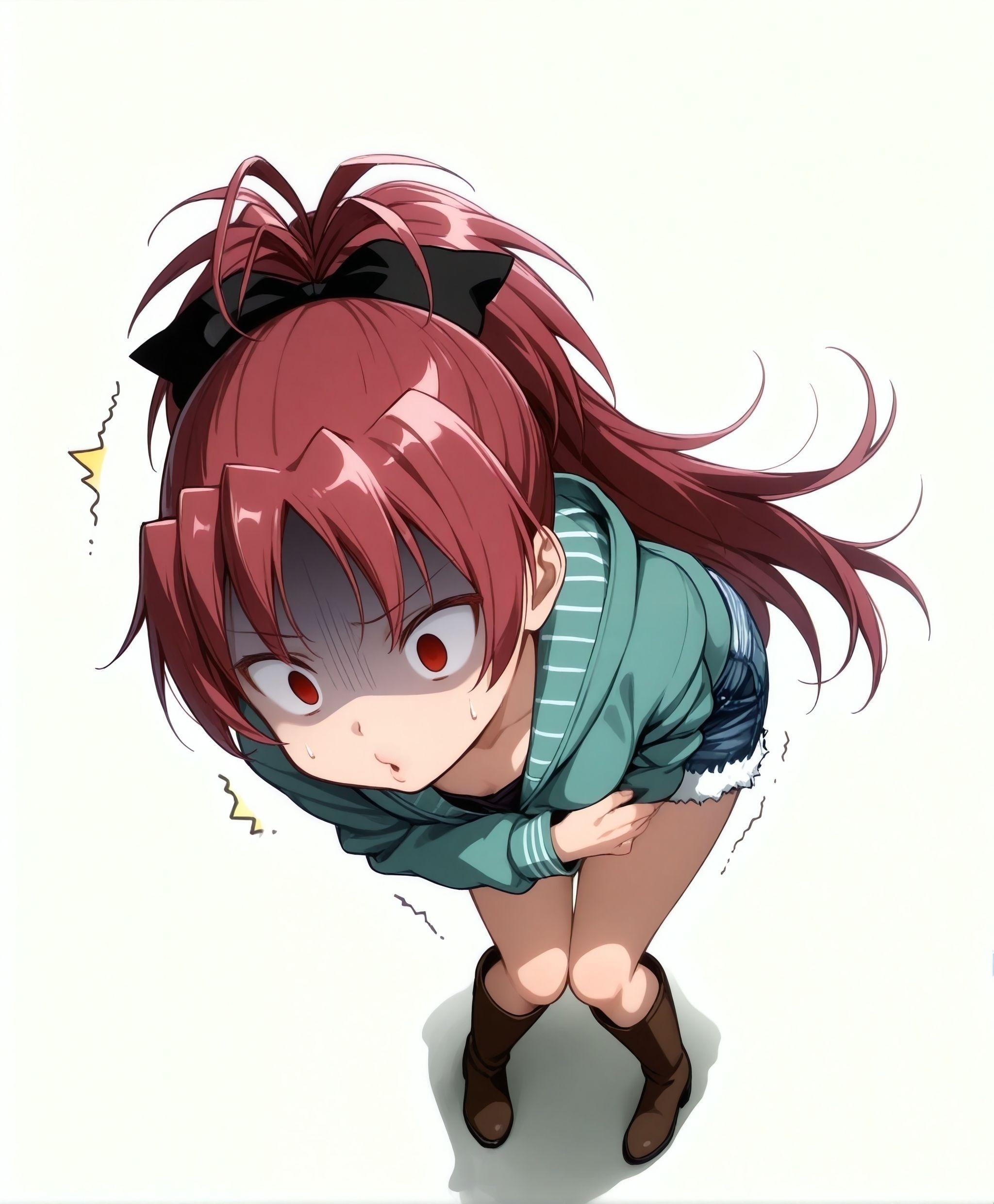 腹痛に苦しむ杏子ちゃん
