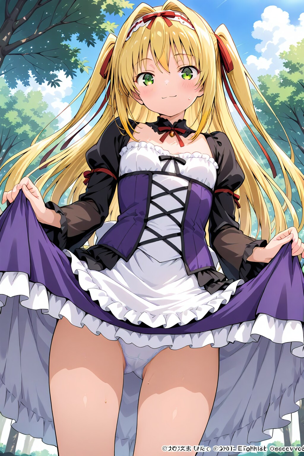 お嬢様の庭でピクニック