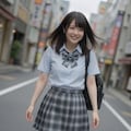 突然の風、彼女のパンティ 4枚目