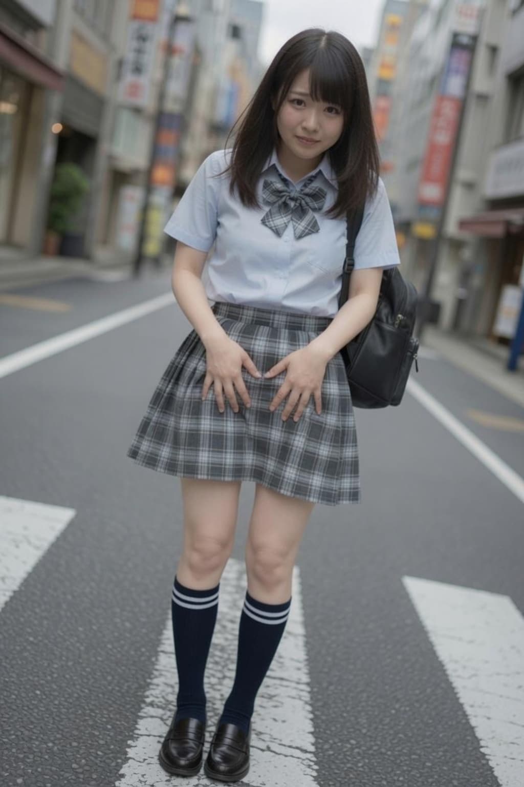 突然の風、彼女のパンティ