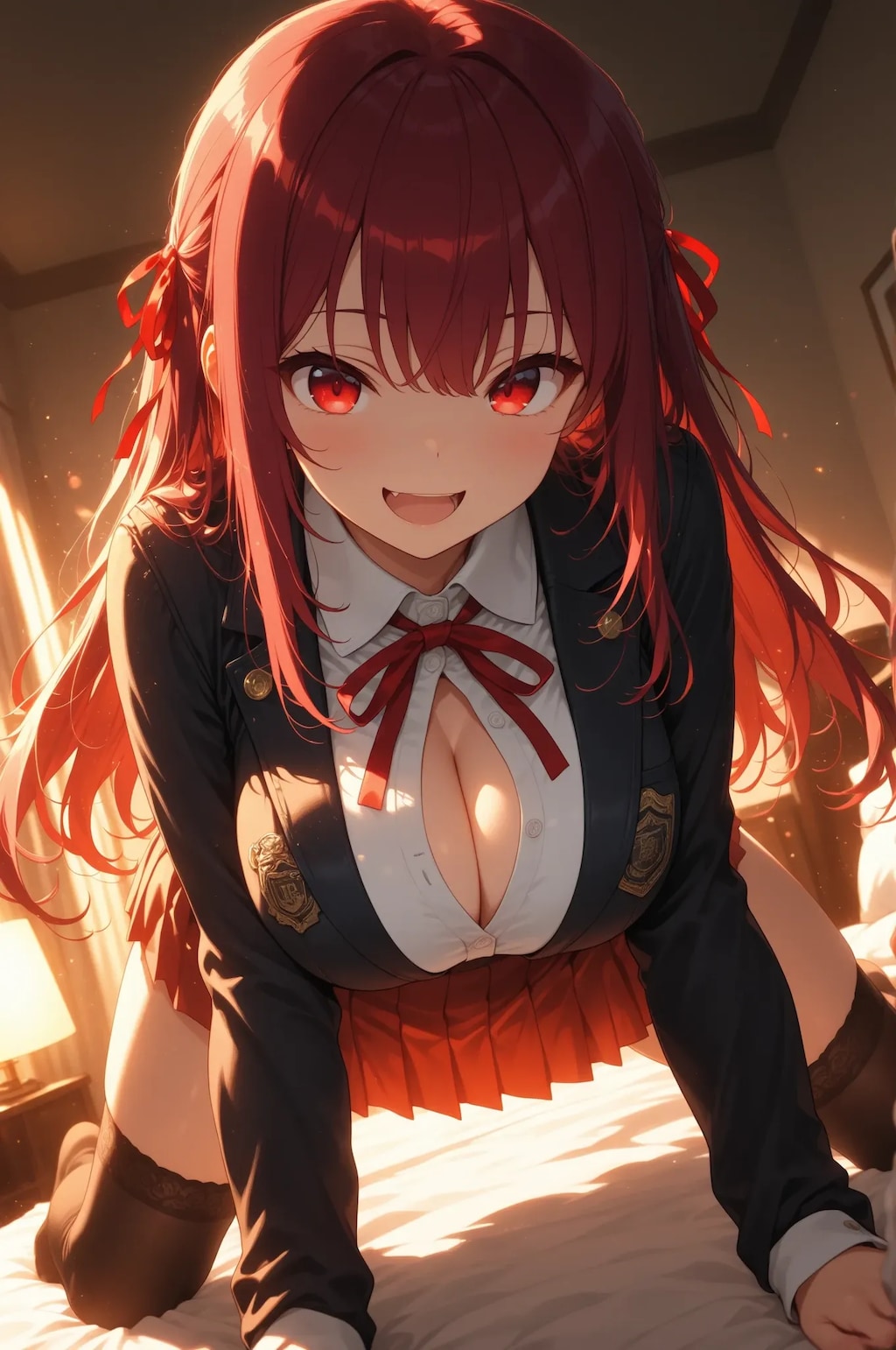 ベッドの上でも可愛すぎるマリ先輩♡