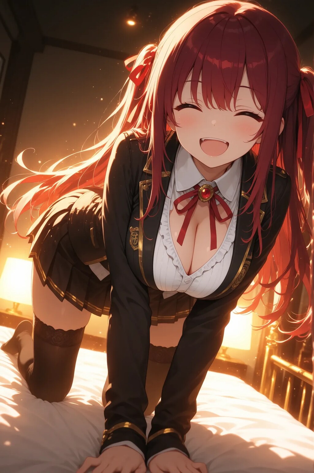 ベッドの上でも可愛すぎるマリ先輩♡