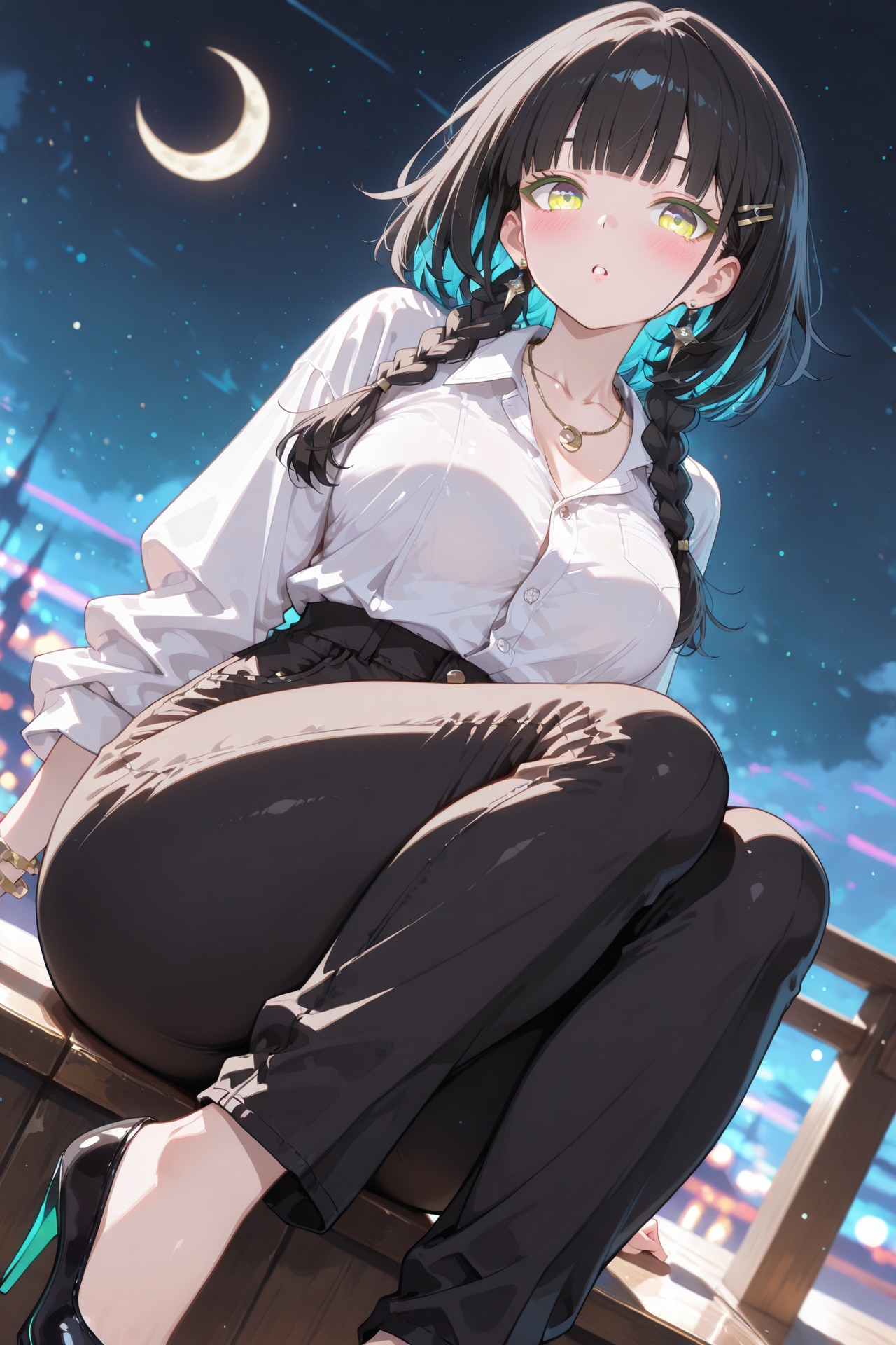 三日月 | の人気AIイラスト・グラビア